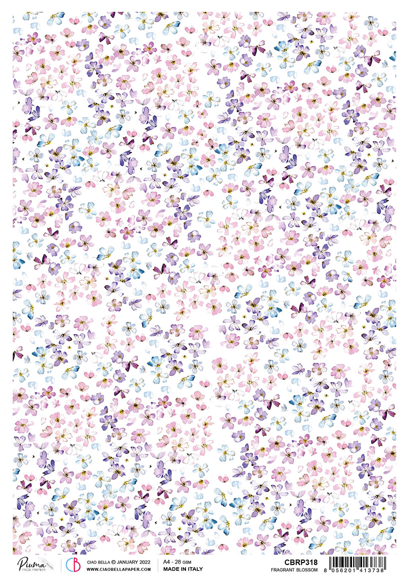 Ciao Bella - Blooming - Fragrant blossom - Rice Paper A4