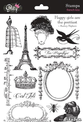 Glitz Design - French Kiss - Clear Stamps