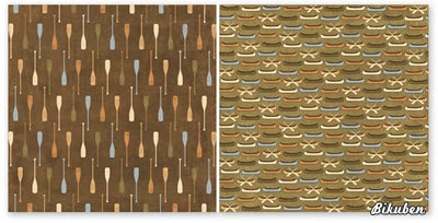 The Paper Loft - Huckleberry Pond - Canoes 12x12"