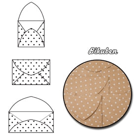 Maya Road - Kraft Note Envelope - White Polka dot