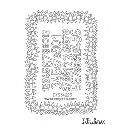 Dylusions - Small Stencils - Number Jumble