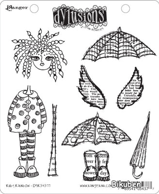 Dylusions - Ruby Rainbow - Stamps