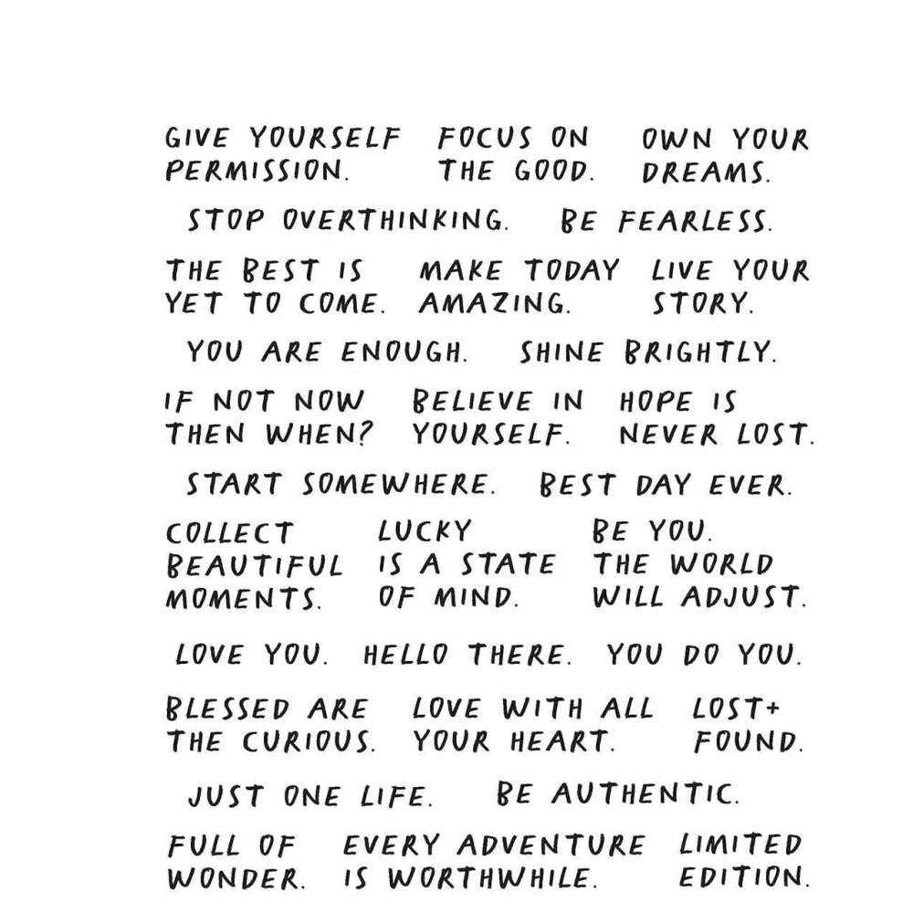 Tim Holtz Collection - Cling Stamps - Noteworthy