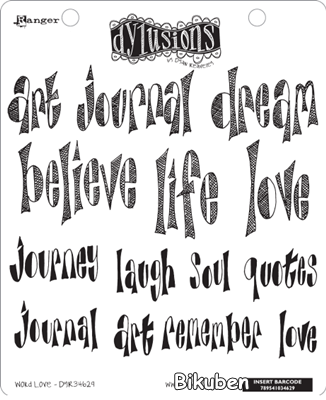 Dylusions - Word Love - Stamps