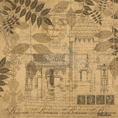 Graphic45 - Kraft Reflections - Forgotten City 12x12"