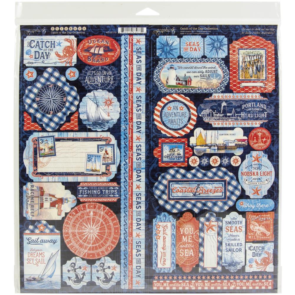 Graphic 45 - Catch of the day - Paper Pad 12 x 12"