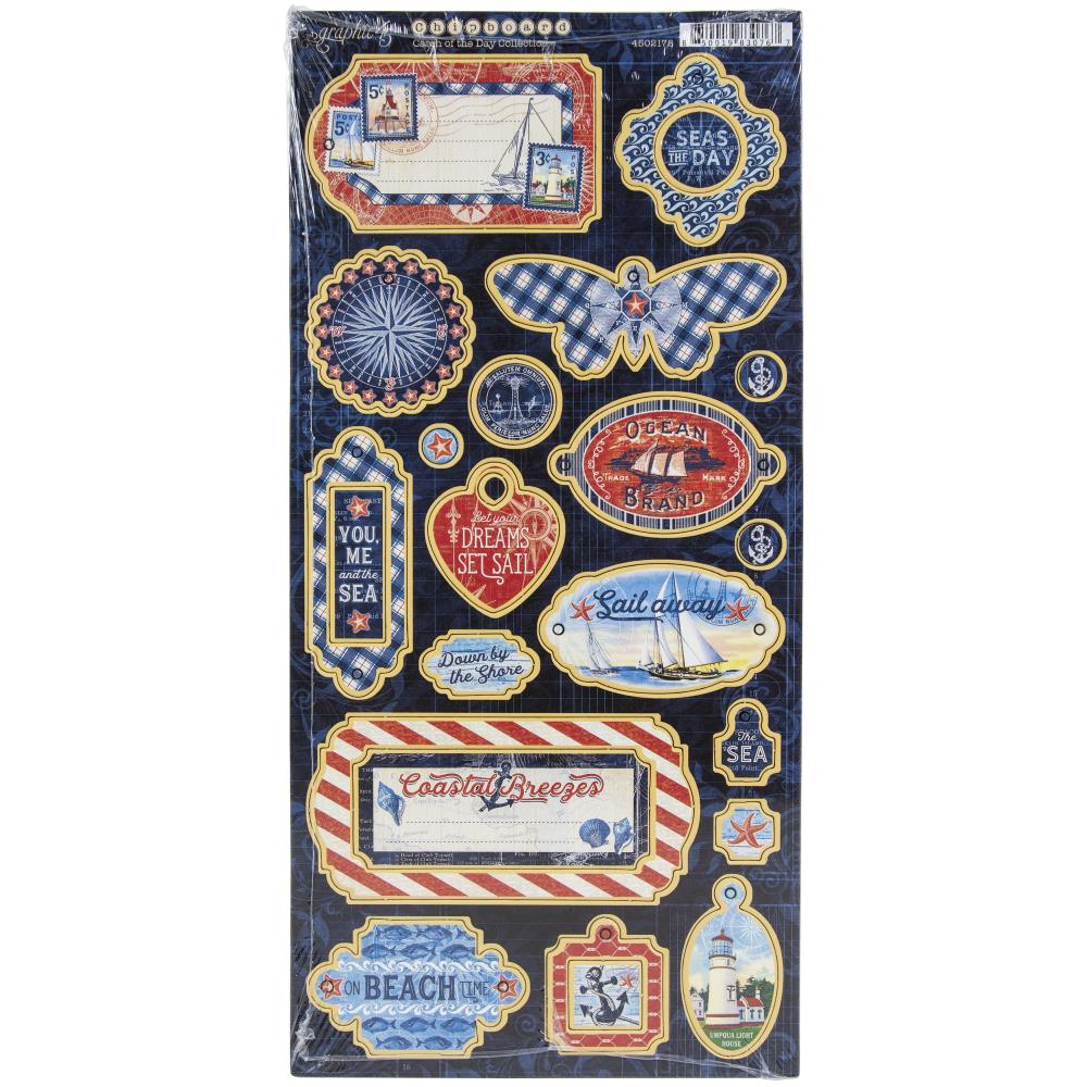 Graphic 45 - Catch of the day - Chipboard