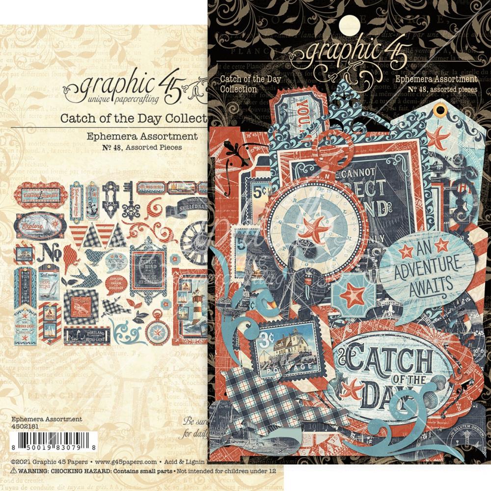 Graphic 45 - Catch of the day - DieCuts