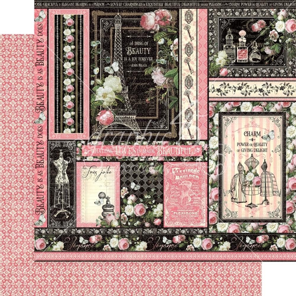 Graphic 45 - Elegance - Delightful - 12 x 12"