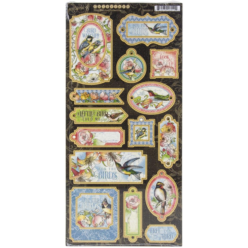 Graphic 45 - Bird Watcher - Chipboard