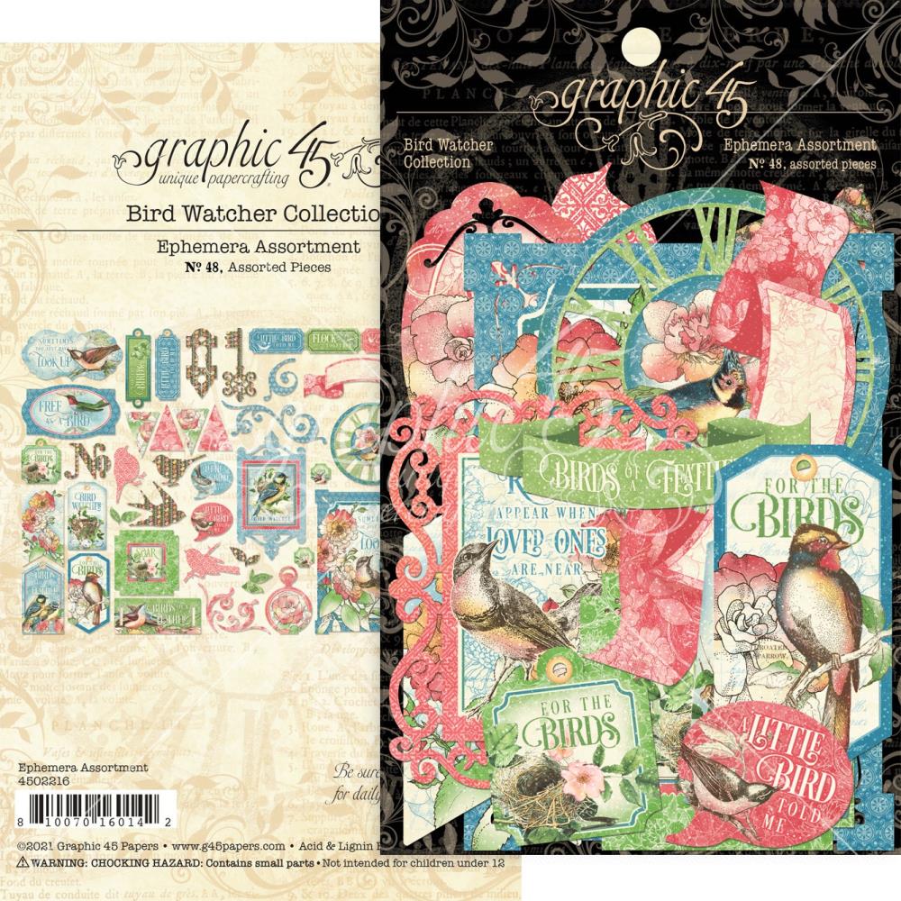 Graphic 45 - Bird Watcher - DieCuts