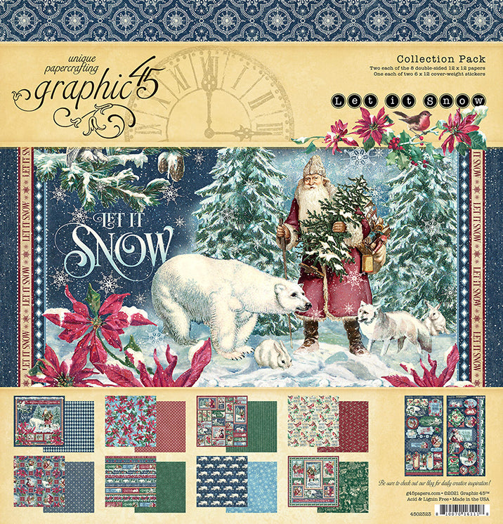 Graphic 45 - Let it Snow - Collection Pack- 12 x 12"