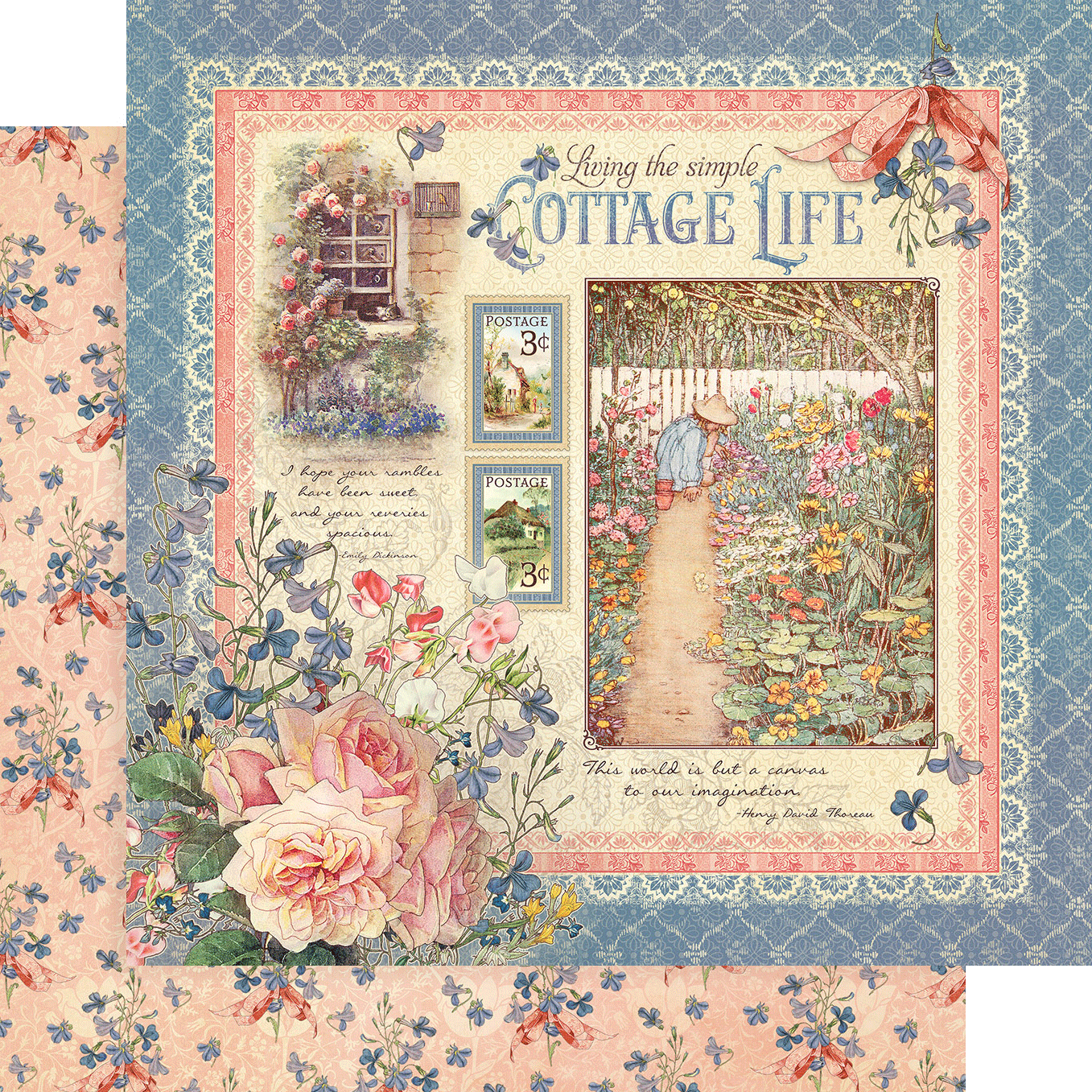 Grapich 45- Cottage Life - Collection Pack 12 x 12"