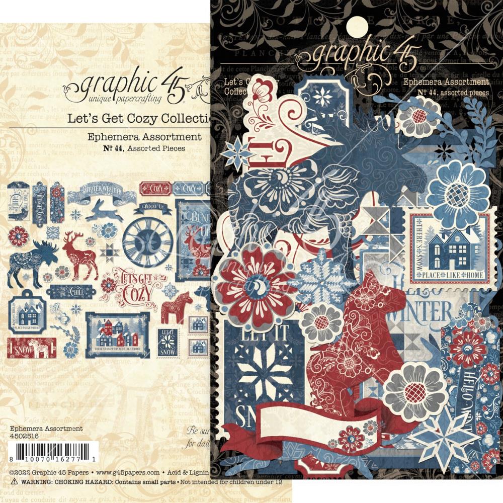 Graphic 45 - Lets get cozy - Ephemera Die Cuts