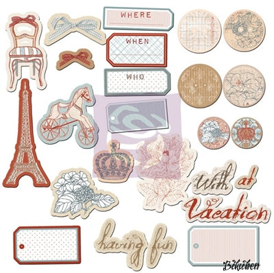 Prima - Chipboard Pieces - En Francais