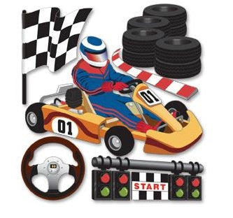 Jolee's - 3D Stickers - Go Carts