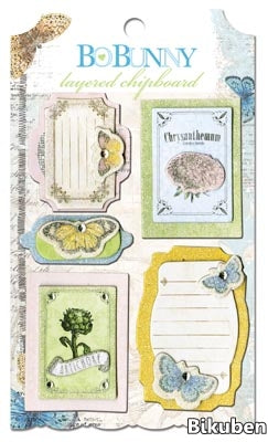 BoBunny - Country Garden Layered Chipboard Stickers