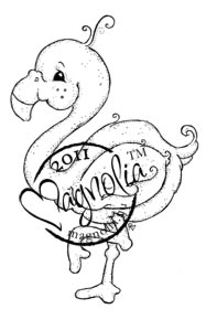 Magnolia - Summer Memories - MiaMia the Flamingo Stamp