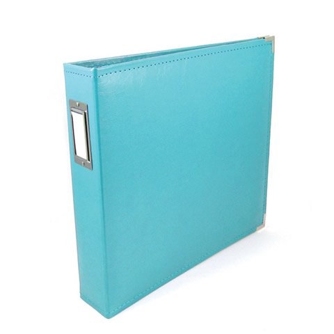 We R Memory Keepers - Classic Leather (Faux) Album - Aqua 12 x 12"