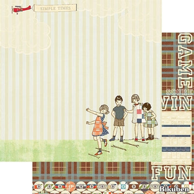 Webster Pages - Game on - Scoreboard 12x12"