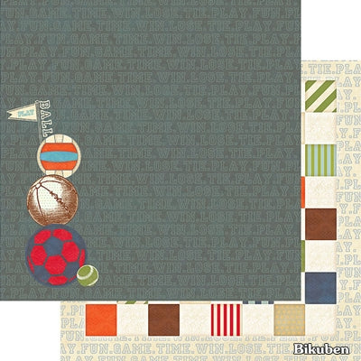 Webster Pages - Game On - Play Ball 12x12"