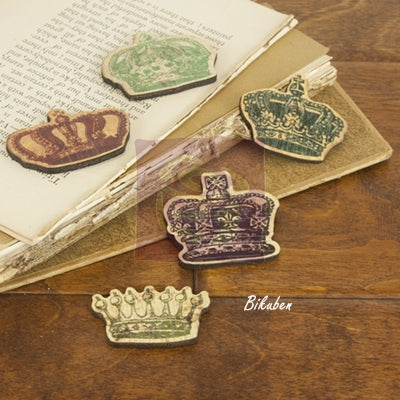 Prima - Wood Embellishments - Crowns