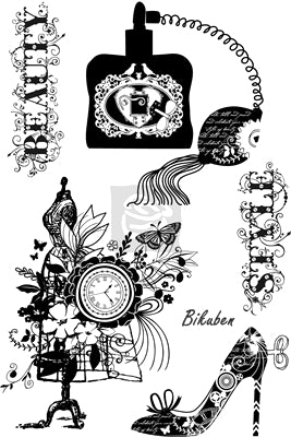 Prima - Cling Stamp - La Femme