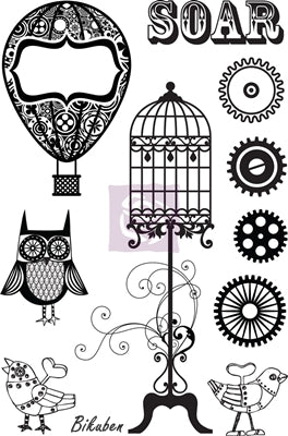 Prima - Cling Stamp - Steam Punk