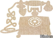 KaiserCraft - Wood Flourishes - Telephone