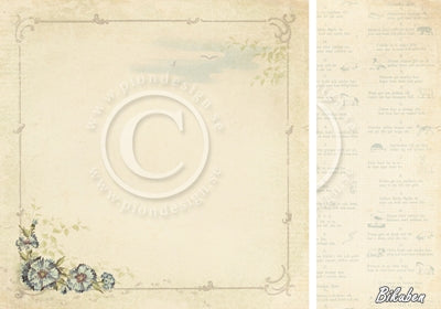 Pion Design - Grandma's School Book - Cornflower 12x12"