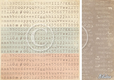 Pion Design - Grandma's School Book - Letters 12x12"