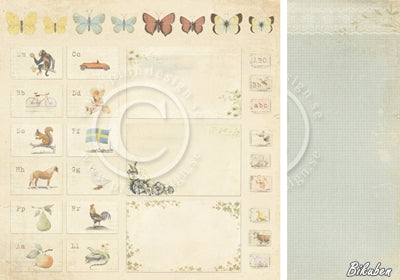 Pion Design - Grandma's School Book - Cut out Sheet 12x12"