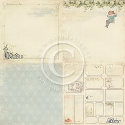 Pion Design - Grandma's School Book - Cornflower 6x6 tum