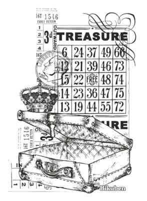 KaiserCraft - Vintage Clear Stamp - Treasure