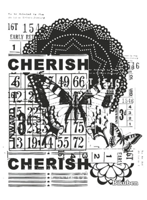 KasierCraft - Vintage Clear Stamp - Cherish