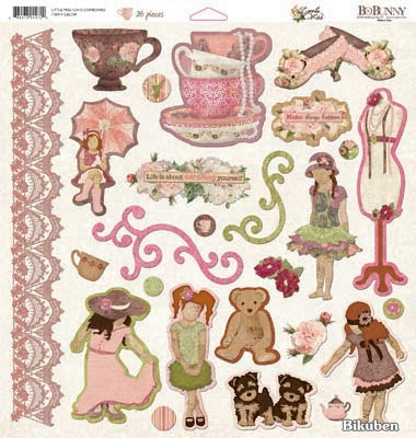 BoBunny - Little Miss - Chipboard 12x12"