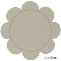 FabScraps - Chipboard - Big Daisy Plaque