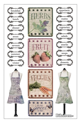 FabScraps - Organic Stickers - Apron