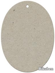 FabScraps - Chipboard - Oval Photo Frame