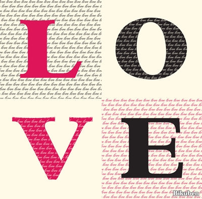 Canvas Corp - Love - Ivory 12x12"