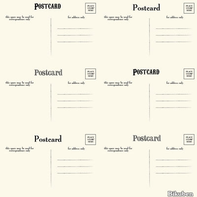 Canvas Corp - Postcards - Black & Ivory 12x12"