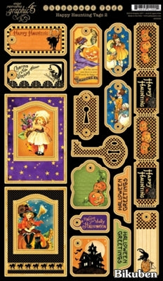 Graphic45 - Happy Haunting - Chipboard Die-Cut  2
