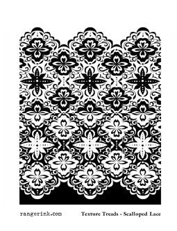 Ranger - Melt Art - Texture Treads - Scalloped Lace