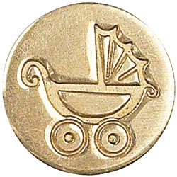 Manuscript: Small Seal coin - Barnevogn