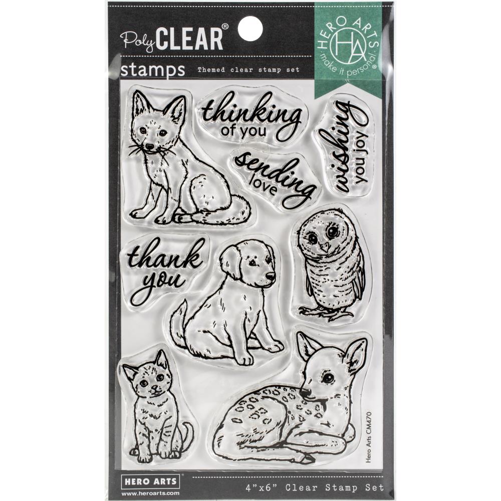 Hero Art - Fawn Friends - Clear stamps