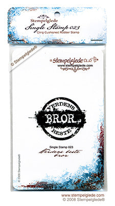 Stempelglede - Singel Stempel - Verdens Beste Bror