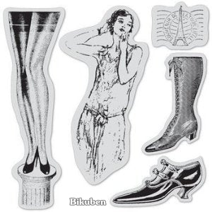 Hampton Art & Graphic45 - Desire - Cling Red Rubber Stamp