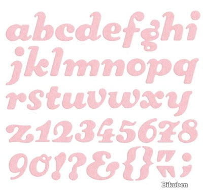 Lifestyle Crafts - Cutting Dies - Sugar Cookie Alfabet Dies 4x4"