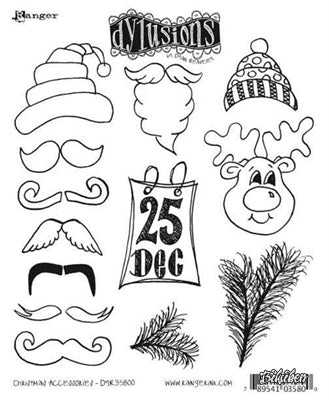Dylusions - Christmas Accessories - Stamps