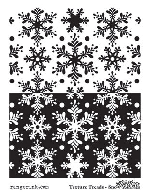 Ranger - Melt Art - Texture Treads - Snow Flurries 